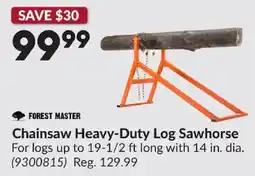 Princess Auto Forest Master Chainsaw Heavy-Duty Log Sawhorse offer