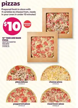 Loblaws Take and bake pizza offer