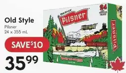 Sobeys Liquor Old Style Pilsner offer