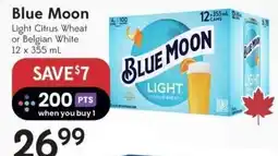 Sobeys Liquor Blue Moon Light Citrus Wheat offer