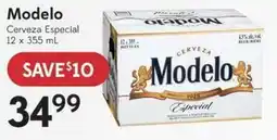 Sobeys Liquor Modelo Cerveza Especial offer