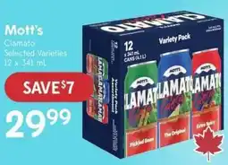 Sobeys Liquor Mott's Clamato Selected Varieties offer