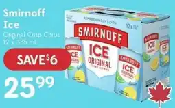 Sobeys Liquor Smirnoff ice original crisp citrus offer