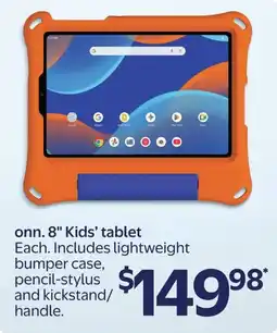 Walmart onn 8" kids tablet offer