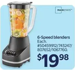 Walmart Mainstays 6-speed blenders offer