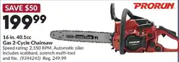 Princess Auto Prorun gas 2-cycle chainsaw offer