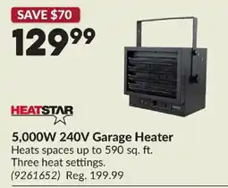 Princess Auto Heatstar 5,000W 240V Garage Heater offer