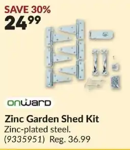 Princess Auto Onward Zinc Garden Shed Kit offer