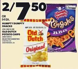 Loblaws Humpy Dumpty snacks offer