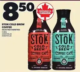 Loblaws Stok cold brew coffee offer