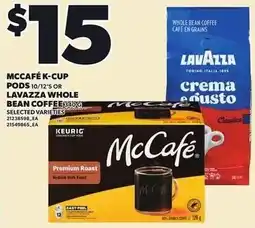 Loblaws McCafé K-Cup Pods offer