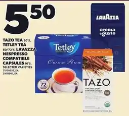 Loblaws Tazo tea tazo tea nespresso compatible capsules offer