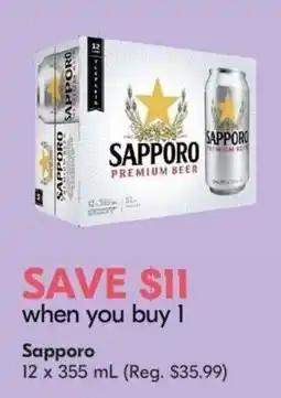 Sobeys Liquor Sapporo premium beer offer