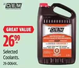 Canadian Tire OEM Selected Coolants offer