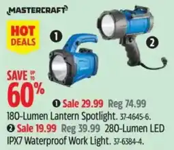 Canadian Tire Mastercraft 180-Lumen Lantern Spotlight offer