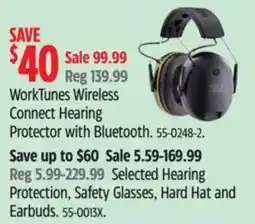 Canadian Tire 3m worktunes wireless connect hearing protector with bluetooth offer