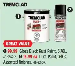 Canadian Tire Tremclad rust paint offer