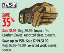 Canadian Tire Mechanix Wear Impact Pro Leather Gloves offer