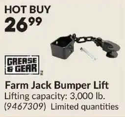 Princess Auto Grease & Gear Farm Jack Bumper Lift offer