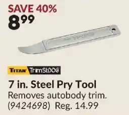 Princess Auto Titan steel pry tool offer