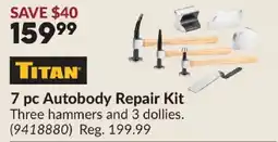 Princess Auto Titan 7 pc Autobody Repair Kit offer