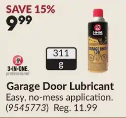 Princess Auto 3-in-one professional garage door lubricant offer