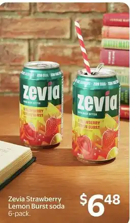 Walmart Zevia Strawberry Lemon Burst soda offer