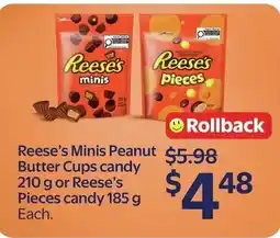 Walmart Reese's minis peanut butter cups candy offer