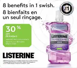 Jean Coutu Listerine total care offer