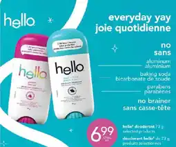 Jean Coutu hello deodorant offer