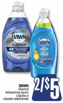 Jean Coutu Dawn selected dishwashing liquids offer