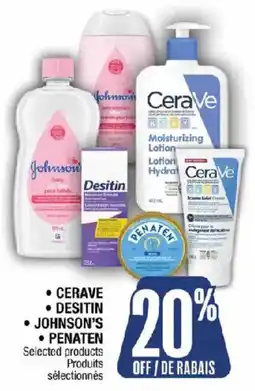 Jean Coutu CeraVe Desitin Johnson's Penaten Selected products offer