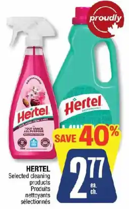 Jean Coutu Hertel selected cleaning products offer