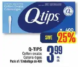 Jean Coutu Q-tips cotton swabs offer