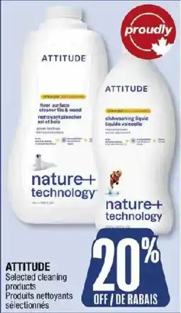 Jean Coutu Attitude selected cleaning products offer