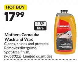 Princess Auto Mothers Carnauba Wash and Wax offer