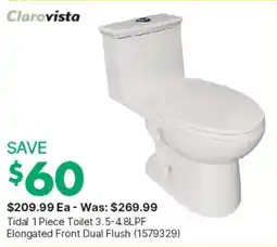 Kent Clarovista Tidal 1 Piece Toilet offer