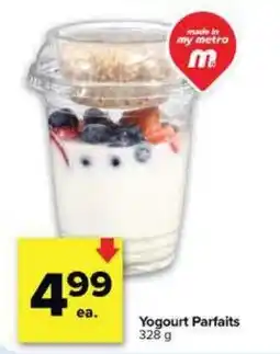 Metro Yogourt Parfaits offer