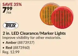 Princess Auto Trux 2 in. LED Clearance/Marker Lights offer