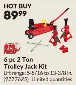 Princess Auto Torin Big Red 6 pc 2 Ton Trolley Jack Kit offer