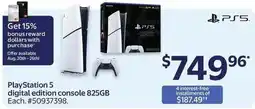 Walmart PlayStation 5 digital edition console 825GB offer