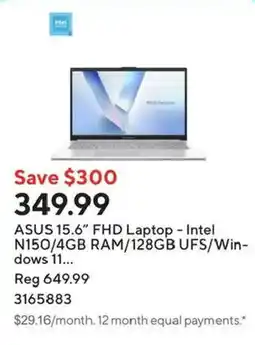 Staples Asus 15.6" fhd laptop offer