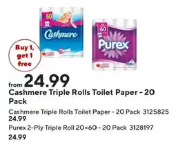 Staples Cashmere triple rolls toilet paper offer