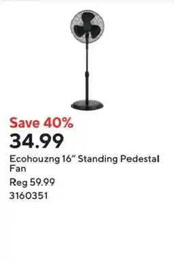Staples Ecohouzng 16" Standing Pedestal Fan offer