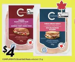 Sobeys Compliments Sliced Deli Meats offer