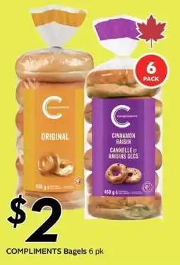 Sobeys Compliments Bagels offer