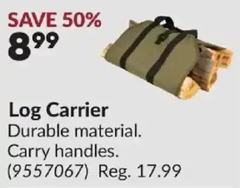 Princess Auto Log Carrier offer