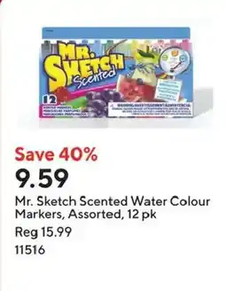 Staples Mr. Sketch Scented Water Colour Markers offer