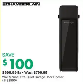 Chamberlain Wall Mount Ultra-Quiet Garage Door Opener