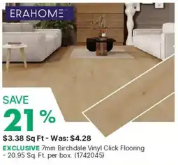 Kent Erahome 7mm Birchdale Vinyl Click Flooring offer
